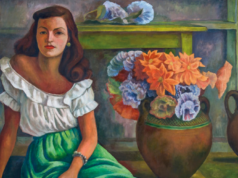 Quando l’ARTE costruisce un PAESE Mujer sentada con flores